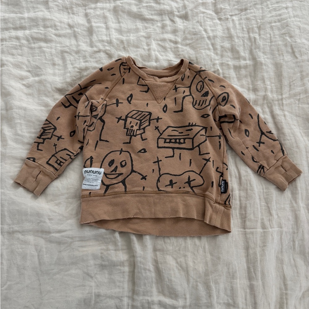 nununu Sweatshirt Sweatpants Set Size 2-3 Years Old - Picture 2 of 7